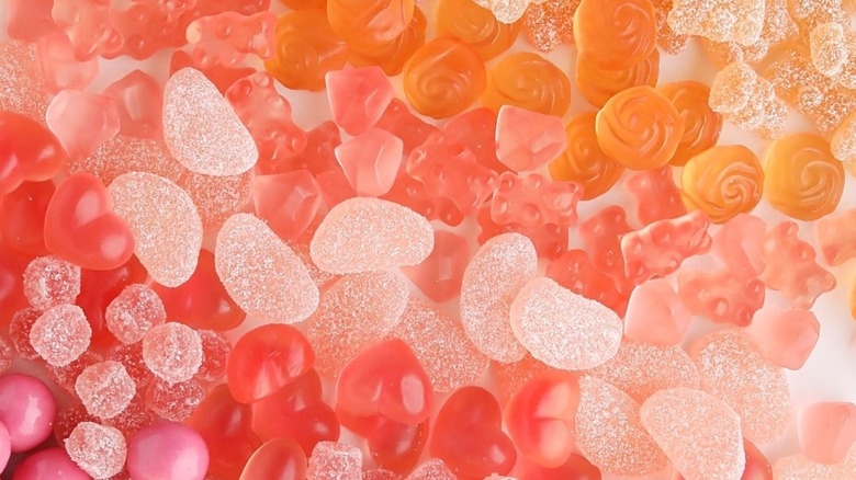 Sugarfina candies in pink hues