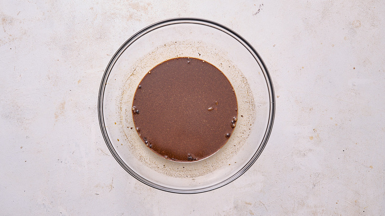 beef jerky marinade in a bowl