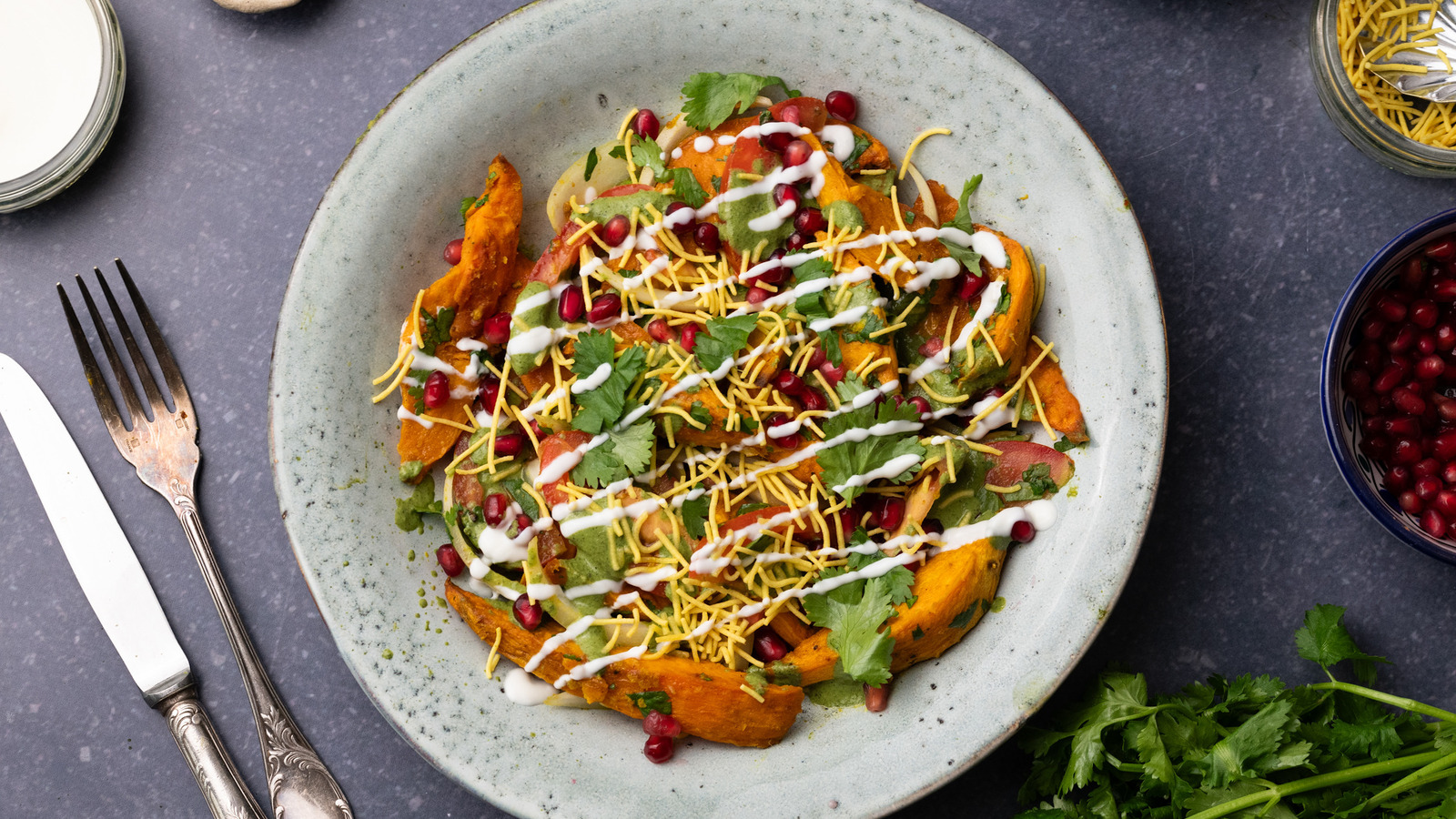 Sweet And Tangy Sweet Potato Chaat Recipe