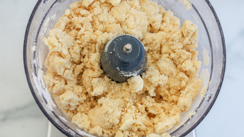 empanada dough in a food processor