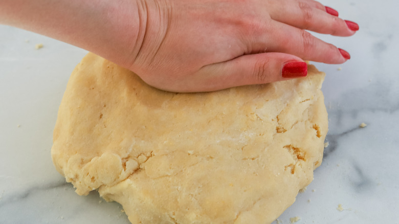 empanada dough being kneaded
