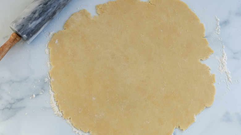 empanada dough rolled out