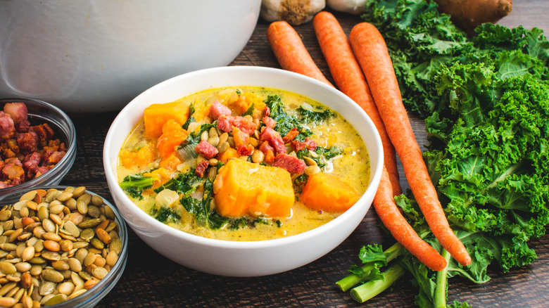 A fall harvest chowder