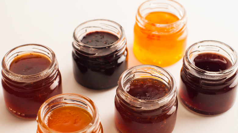 assorted jars of jams