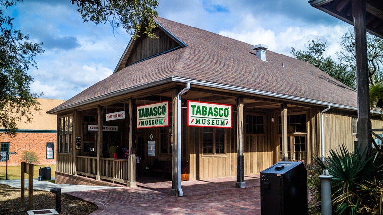 An exterior shot of the Tabasco Brand Museum on Avery Island in Louisiana