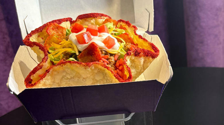 A Flamin' Hot Mini Taco Salad from Taco Bell
