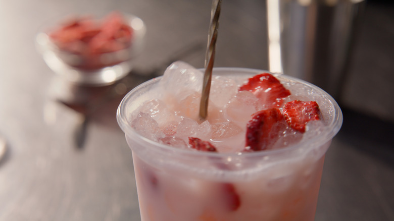 Taco Bell Strawberry Horchata Refresca