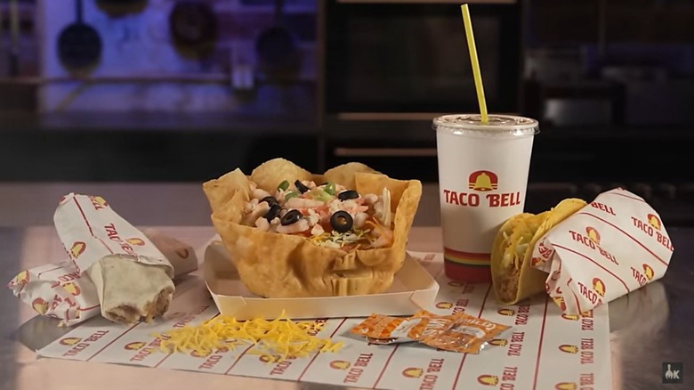 Mythical Kitchen's version of the Taco Bell Seafood Salad