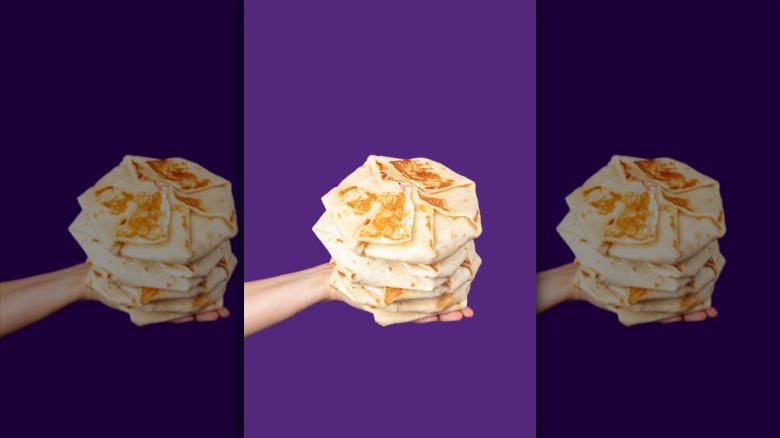 stack of Crunchwrap Supremes