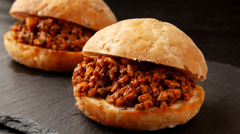 Saucy Sloppy Joes on plate