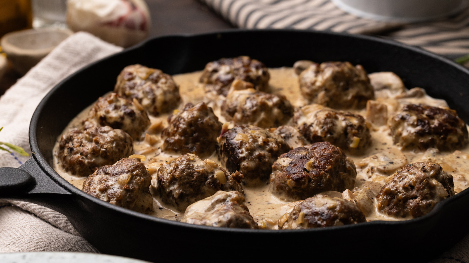 Take Venison Meatballs To Another Level With A Boozy Mushroom Gravy