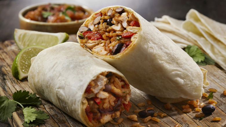 chicken burrito