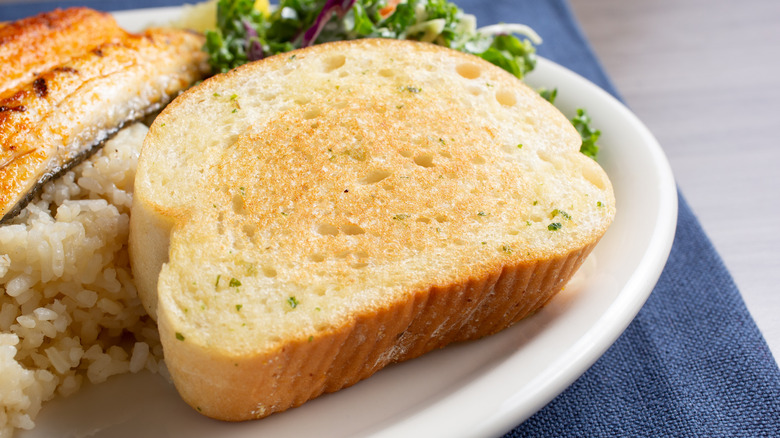 Texas toast on a plate