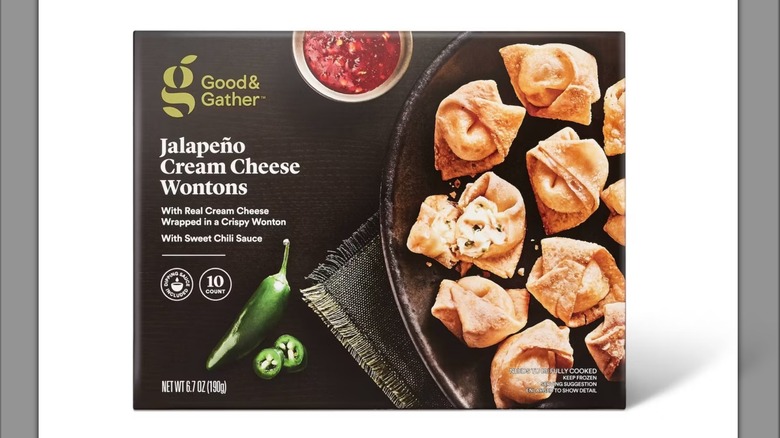 Good & Gather Jalapeño Cream Cheese Wontons box on white background