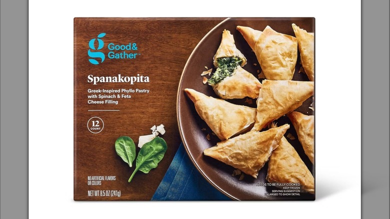 Good & Gather Spanakopita box on white background