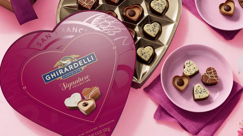 Ghirardelli heart-shaped chocolates