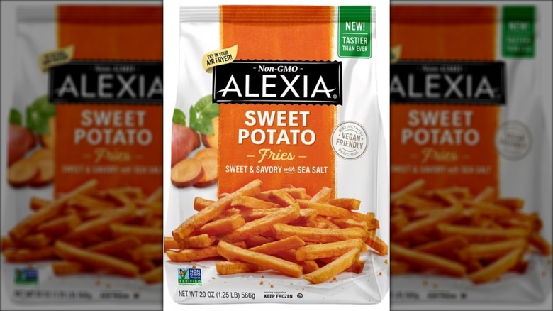 Bag of Alexia frozen vegan sweet potato fries
