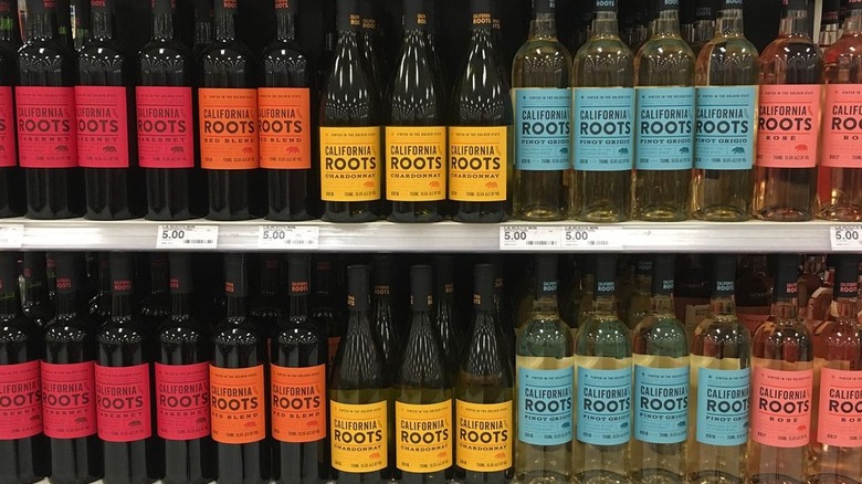 California Roots wines on store shelves
