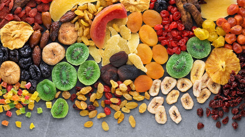 Assortment of dried fruits