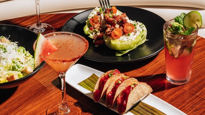 STK Steakhouse appetizers and happy hour drinks
