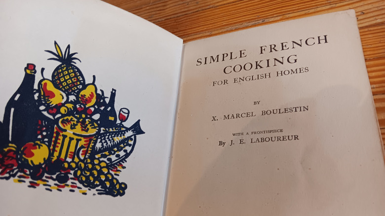 Copy of Boulestin's book Simple French Cooking for English Homes