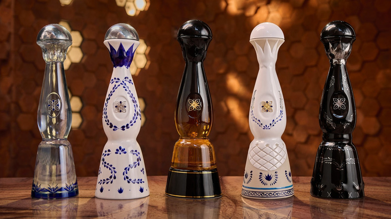 Five different tequila expressions from Clase Azul