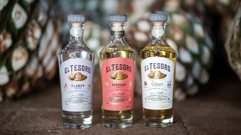 Three bottles of El Tesoro