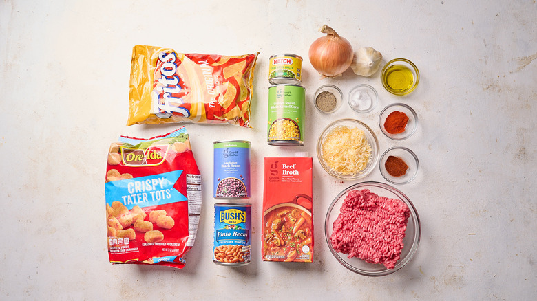 Tex-Mex cowboy casserole ingredients