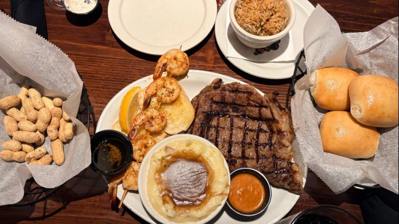 Steak and shrimp dinner from Texas Roadhouse