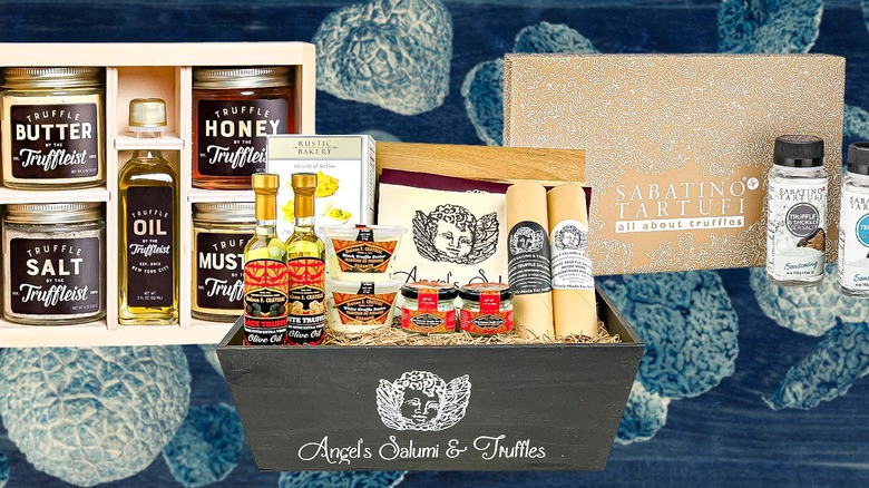 Variety of truffle gift sets