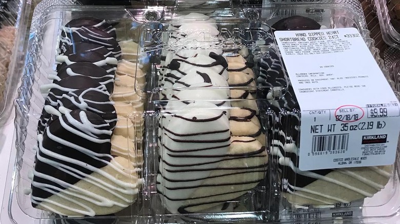 half iced shortbread cookies from costco