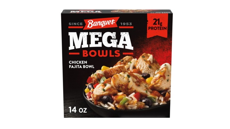 Stock image of Banquet Mega Bowls Chicken Fajita