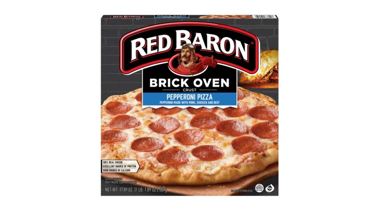 Stock image of Red Baron Brick Oven Crust Pepperoni Pizza