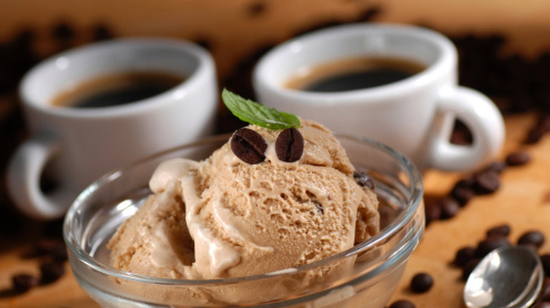 cup of ice cream with espresso