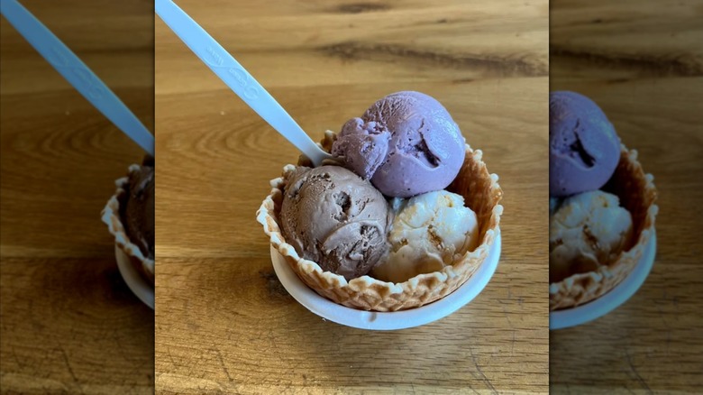 Ice cream scoops from Jeni's in Columbus