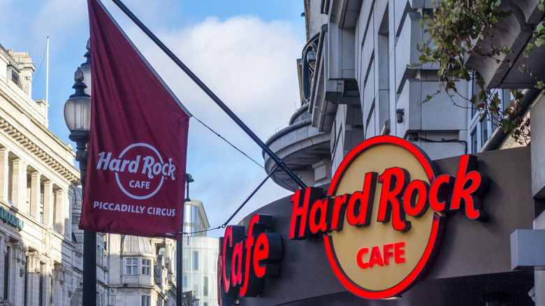 Exterior of a Hard Rock Cafe