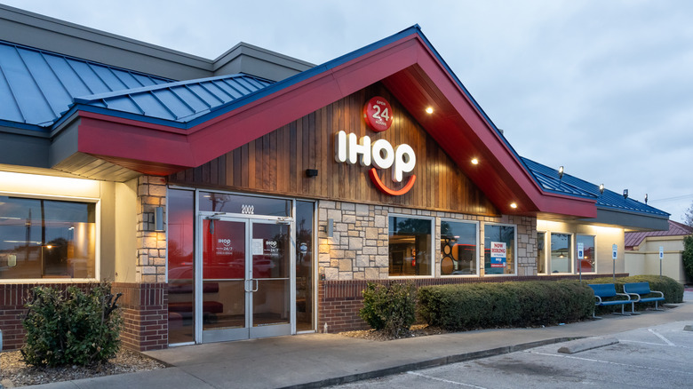 IHOP restaurant in the evening