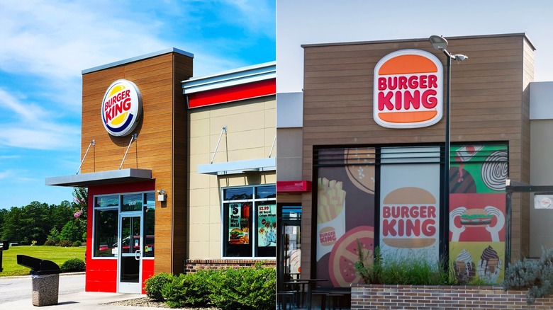 Burger King restaurant commercial sign and logo close-up.
