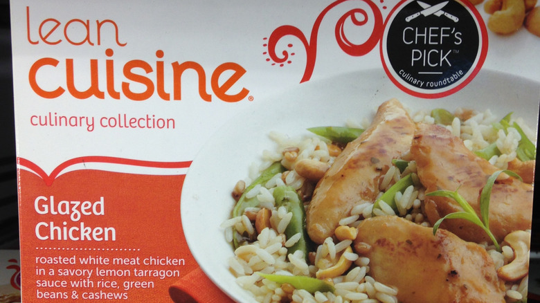 Box of Lean Cuisine glazed chicken