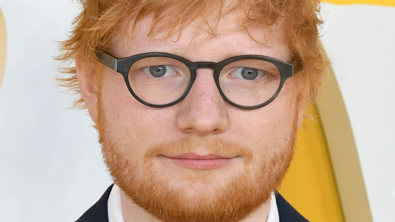 Ed Sheeran grinning