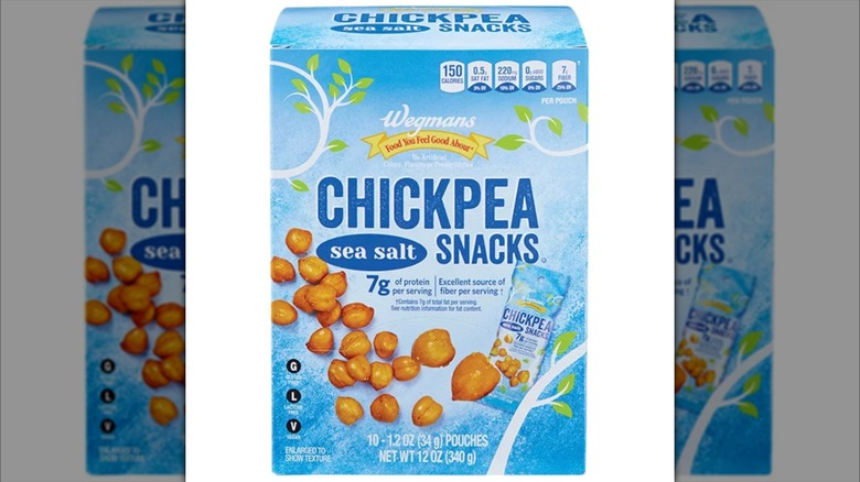 Product image of chickpeas snacks in a blue packaging