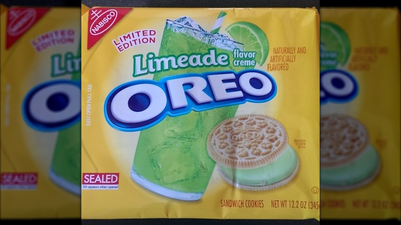 Package of Limeade Oreo cookies