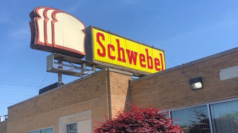 Exterior of the Schwebel Baking Co. sign at its Ohio facility