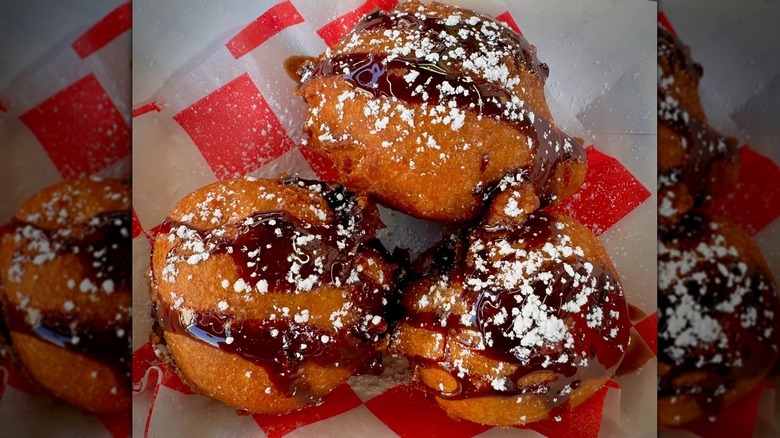 Deep-fried cookie dough at State Fair of Texas