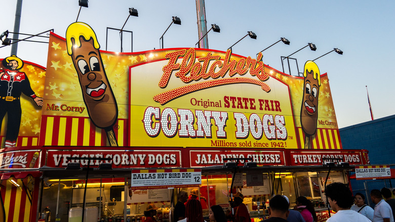 Fletcher's Corny Dog stand at the State Fair of Texas