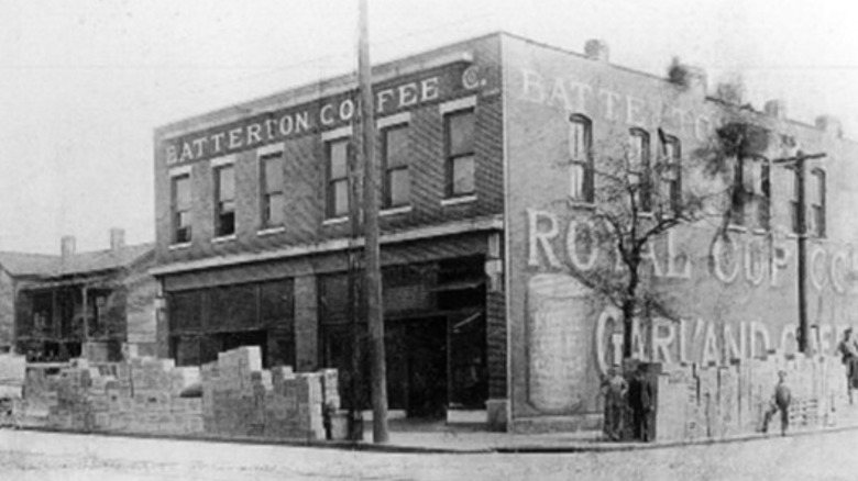 Royal Cup coffee building in the 1800s