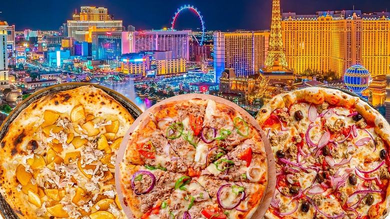 some pizza pies, Vegas