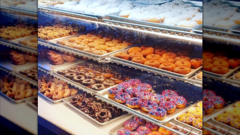 display case of donuts from Stan's Donut Shop