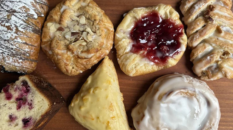 An array of pastry treats from Panera Bread