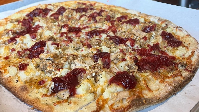 Pizza from BAR in a pizza box